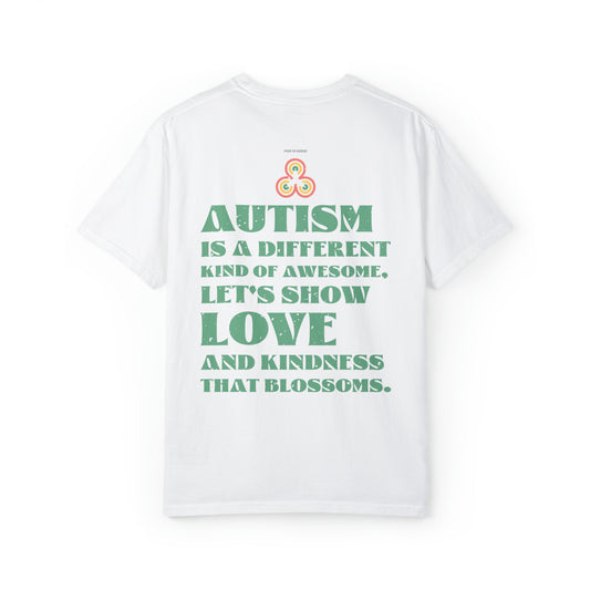 Autism Is A Different Kind Of Awesome, Let's Show Love And Kindness That Blossoms T-shirt